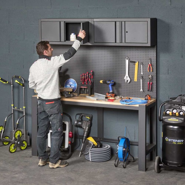 Armoire d'atelier l 90 x H 39 x P 30 cm FEROCE