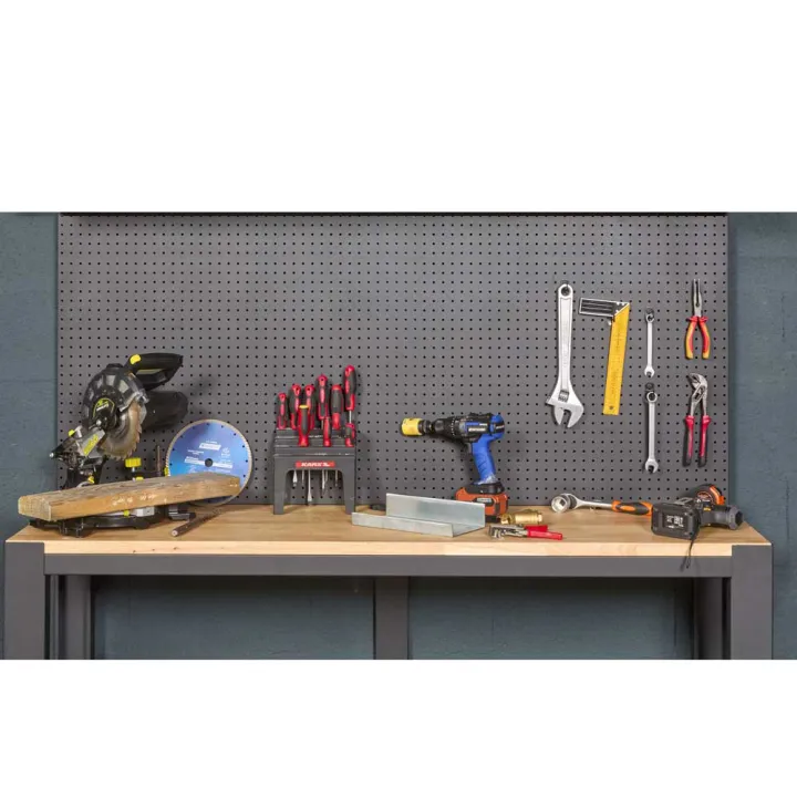 Pack établi 180x54x91cm + panneau perforé FEROCE