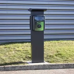 Borne de recharge double 7.4kW avec controleur de charge et protection électrique OHMTEC