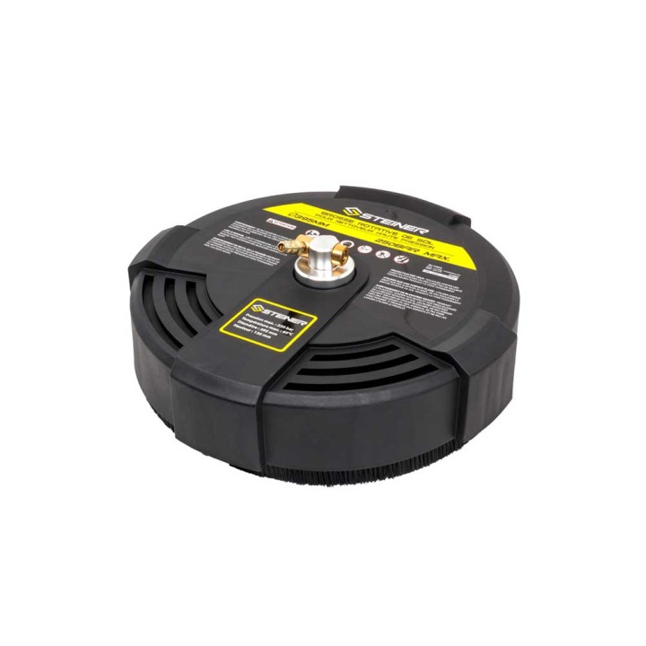 Brosse rotative de sol 15" + rallonge 30cm à connexion rapide ¼’ pour nettoyeur haute pression STEINER ref.216004 et ref.216005