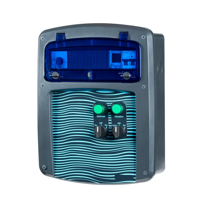 Coffret piscine filtration + éclairage + traitement de l'eau NALTO