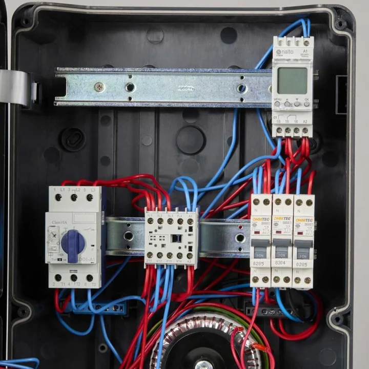 Coffret piscine pour filtration + éclairage + traitement de l'eau NALTO