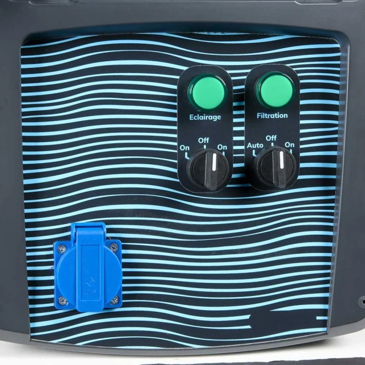 Coffret piscine pour filtration + éclairage + traitement de l'eau NALTO