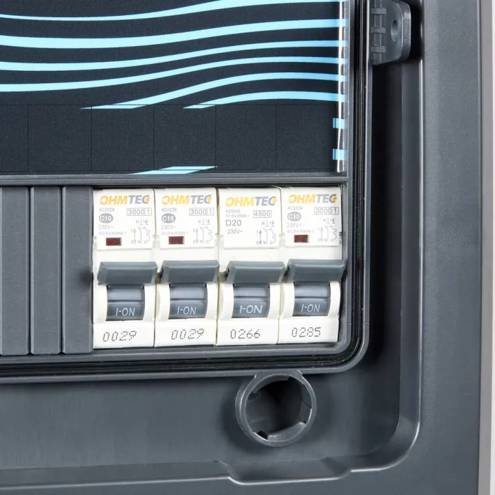Coffret piscine pour filtration + éclairage + traitement de l'eau + pompe à chaleur NALTO