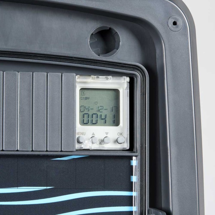 Coffret piscine pour filtration + éclairage + traitement de l'eau + pompe à chaleur NALTO