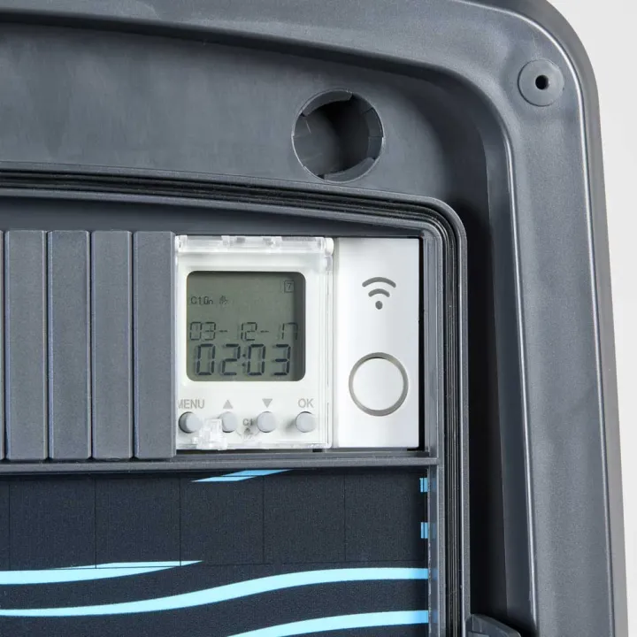 Coffret piscine pour filtration connecté + éclairage + traitement de l'eau + pompe à chaleur NALTO