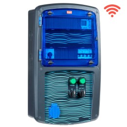 Coffret piscine pour filtration connecté + éclairage + traitement de l'eau + pompe à chaleur NALTO
