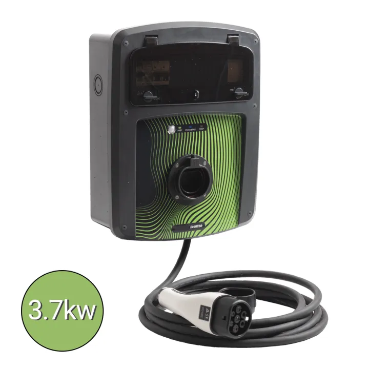 Coffret de recharge 3,7 kw avec controleur de charge et protection électrique + câble OHMTEC