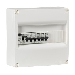 Tableau électrique équipé logement T1 rénovation 1 différentiel 63A + 6 disjoncteurs NALTO