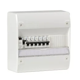 Tableau électrique équipé et câblé NF logement T1 neuf 1 différentiel 63A + 6 disjoncteurs NALTO