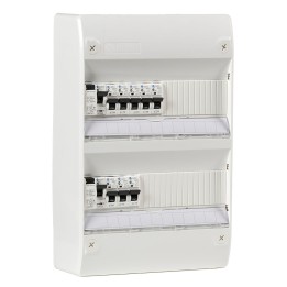 Tableau électrique équipé et câblé NF logement T2 à T3 neuf 2 différentiels + 8 disjoncteursNALTO