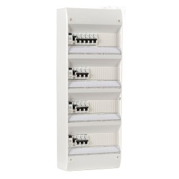 Tableau électrique équipé et câblé NF logement T5 et plus neuf 4 différentiels + 14 disjoncteurs NALTO