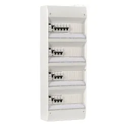 Tableau électrique équipé et câblé NF logement T5 et plus neuf 4 différentiels + 14 disjoncteurs NALTO