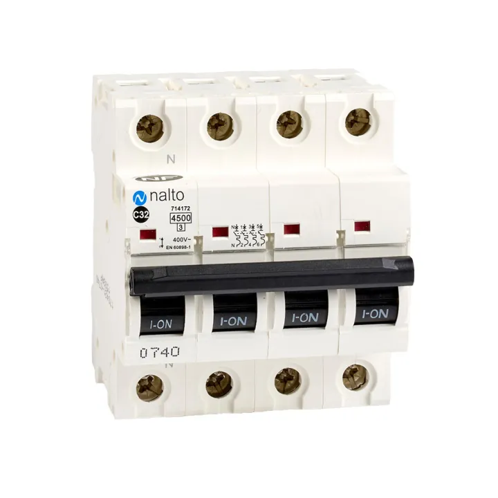 Disjoncteur tétrapolaire 32A - courbe C- 400V~