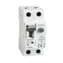 Disjoncteur Différentiel 10A - 30mA 1P+N Courbe C NALTO