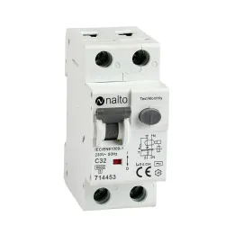 Disjoncteur Différentiel 32A - 30mA 1P+N Courbe C NALTO