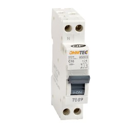 Disjoncteur 1P+N 10A 4.5kA/6kA NF OHMTEC