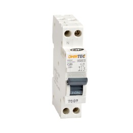 Disjoncteur 1P+N 20A 4.5kA/6kA NF OHMTEC
