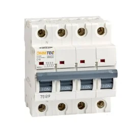 Disjoncteurs tétrapolaires 16A 4.5kA NF OHMTEC
