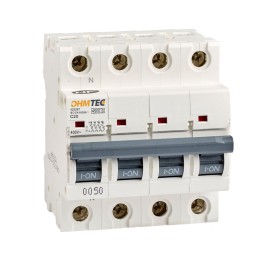 Disjoncteurs tétrapolaires 20A 4.5kA NF OHMTEC