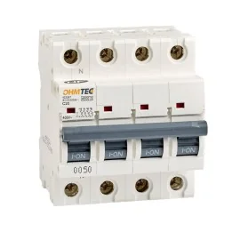 Disjoncteurs tétrapolaires 20A 4.5kA NF OHMTEC
