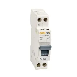 Disjoncteur à vis 4.5kA/6kA 1P+N 32A - courbe D - NF OHMTEC