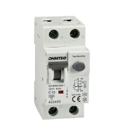 Disjoncteur différentiel à vis 1P+N 10A 30mA 6kA Courbe C