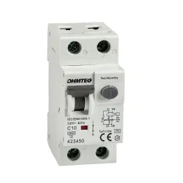 Disjoncteur différentiel à vis 1P+N 10A 30mA 6kA Courbe C