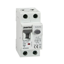 Disjoncteur différentiel à vis 1P+N 40A 30mA 6kA Courbe C
