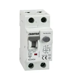 Disjoncteur différentiel à vis 1P+N 40A 30mA 6kA Courbe C