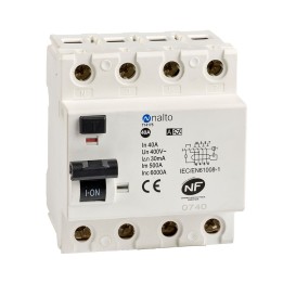 Interrupteur différentieltétrapolaire 40A type A - 30 mA - 400V~