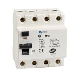 Interrupteur différentieltétrapolaire 40A type A - 30 mA - 400V~