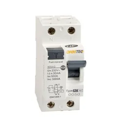 Interrupteur différentiel 40A 30mA type AC NF OHMTEC