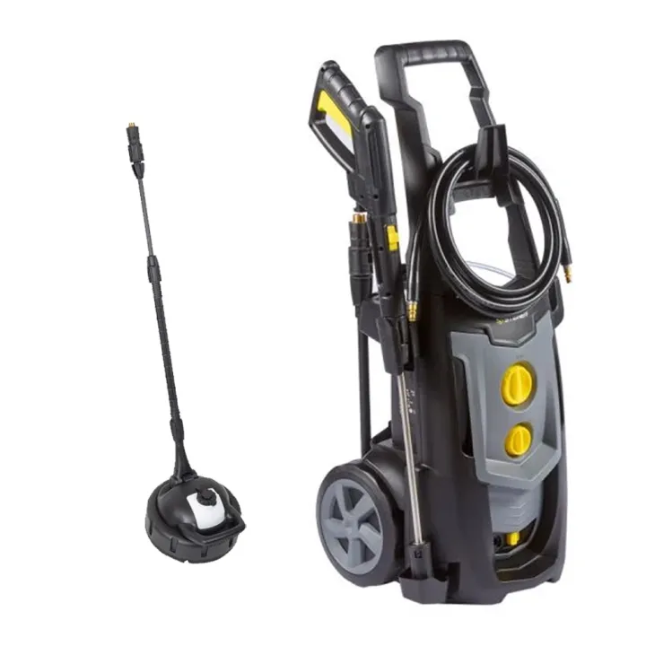 Pack Nettoyeur haute pression électrique 2000W 160 Bar + lance turbo + lance à jet réglable + Brosse rotative de sol STEINER