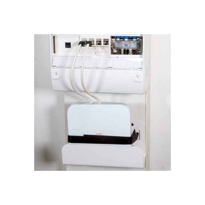 Support pour modem/box/routeur pour coffret de communication