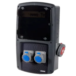 Coffret de ponton 2 prises mono 16A et 1 prise triphasée 32A IP67 OHMTEC