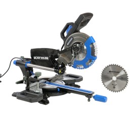 Scie à onglet radiale 2000W 216mm multi-matériaux double inclinaison laser KORMAN