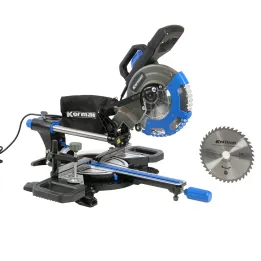 Scie à onglet radiale 2000W 216mm multi-matériaux double inclinaison laser KORMAN