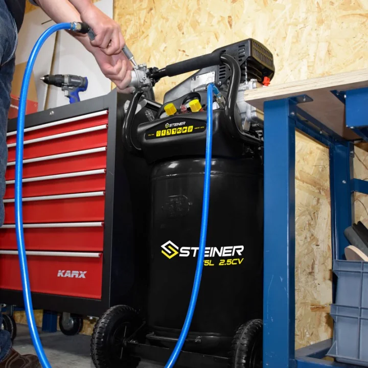 Compresseur vertical 75L 2.5CV STEINER