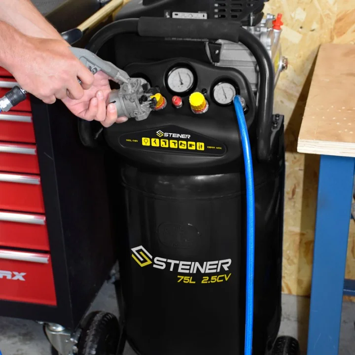 Compresseur vertical 75L 2.5CV STEINER