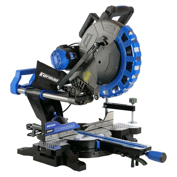 Scie à onglet radiale 2000W 305 mm laser double inclinaison KORMAN