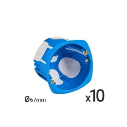 Lot de 10 Boîtes d’Encastrement Simple Étanche à l’Air D67 P40