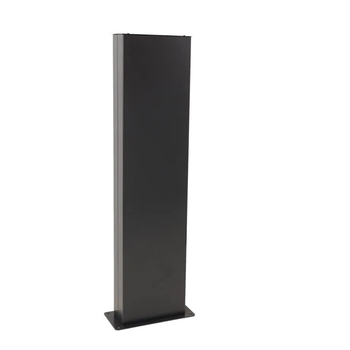 Borne métalique alu anthracite pour coffret de camping ou coffret de recharge OHMTEC