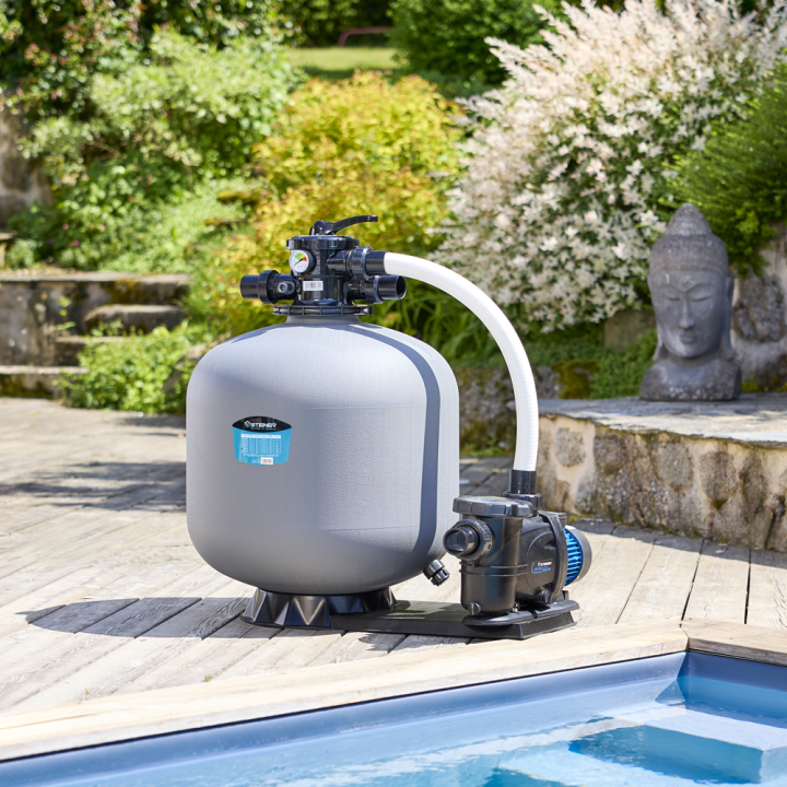 Pompe Filtration Piscine Hors Sol et Enterrée 1600W - 27m³/h Auto amorçante STEINER