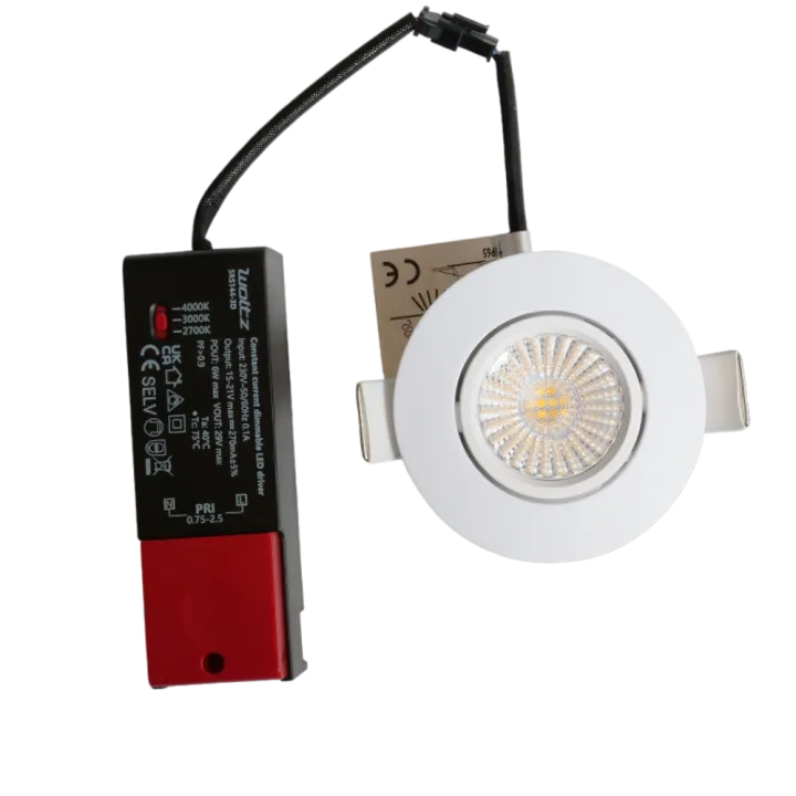Spot blanc encastré orientable LED 6W RT 2012/RE2020