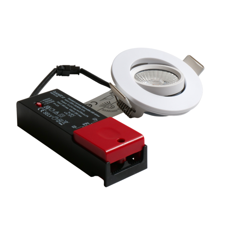 Spot blanc encastré orientable LED 6W RT 2012/RE2020