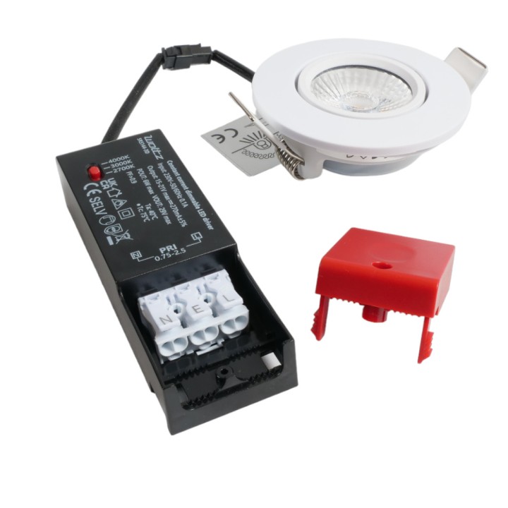 Spot blanc encastré orientable LED 6W RT 2012/RE2020