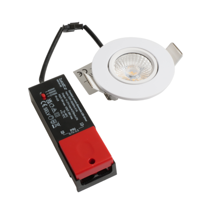 Spot blanc encastré orientable LED 6W RT 2012/RE2020