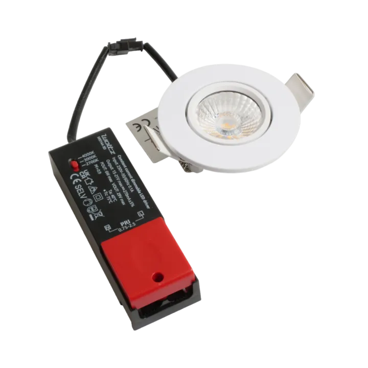 Spot blanc encastré orientable LED 6W RT 2012/RE2020