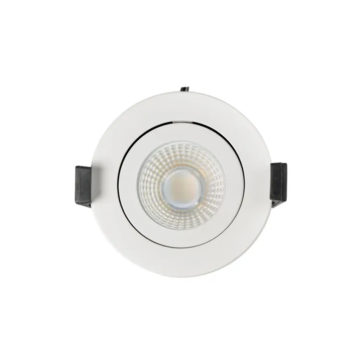 Spot encastrable orientable variable IP65 CCT RT2012 LED 6W Blanc WOLTZ
